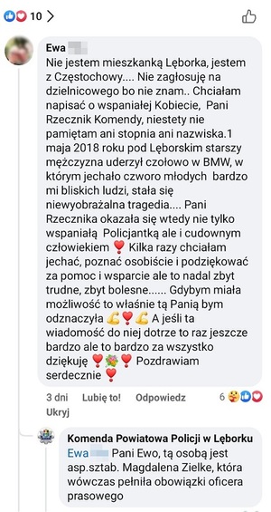 screeny komentarzy z fb