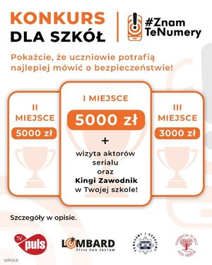 plakat promujący konkurs ze wskazaniem wysokości nagród finansowych