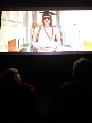 film wyświetlany w kinie